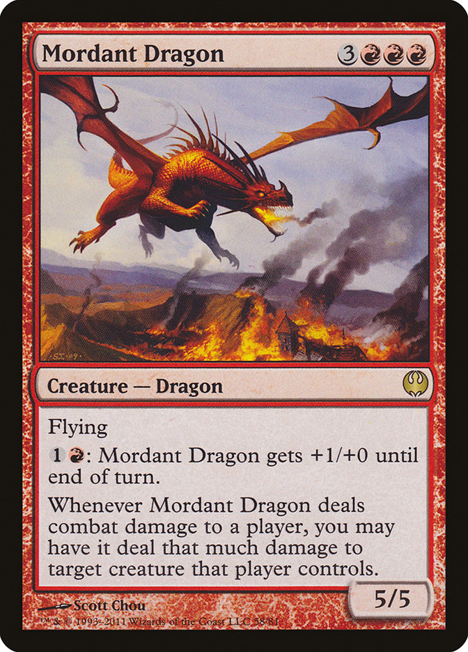 Mordant Dragon [Duel Decks: Knights vs. Dragons] | Yard's Games Ltd