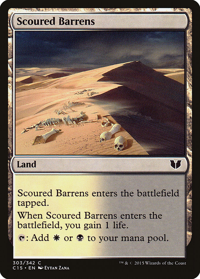 Scoured Barrens [Commander 2015] | Yard's Games Ltd