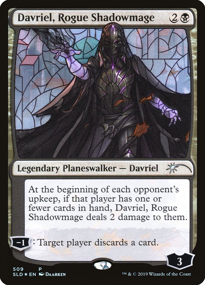 Davriel, Rogue Shadowmage (Stained Glass) [Secret Lair Drop Promos] | Yard's Games Ltd