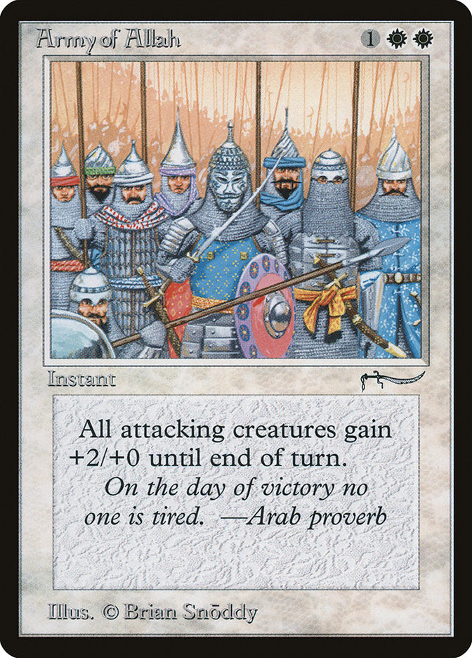 Army of Allah (Dark Mana Cost) [Arabian Nights] | Yard's Games Ltd