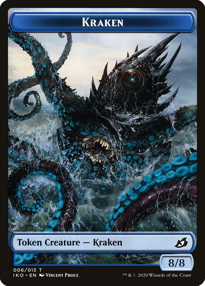 Kraken Token [Ikoria: Lair of Behemoths Tokens] | Yard's Games Ltd