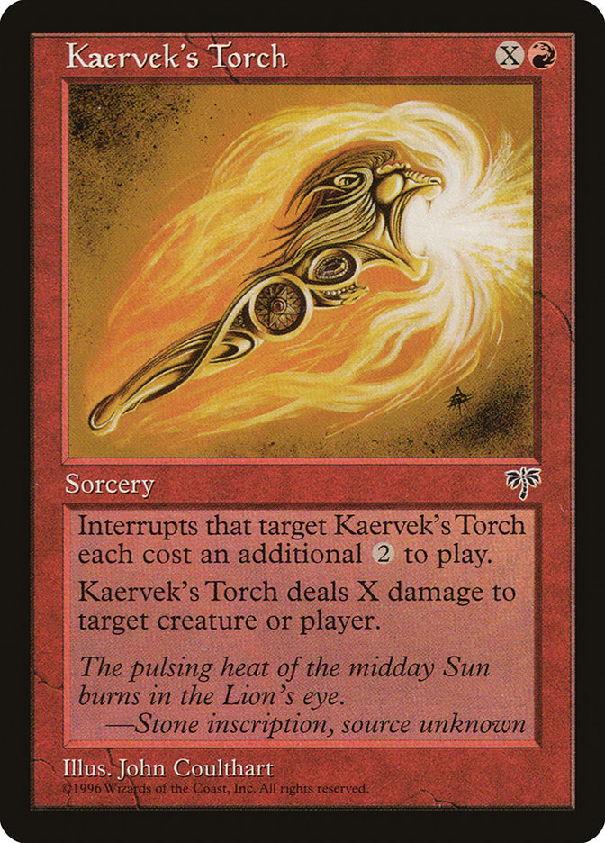 Kaervek's Torch [Mirage] | Yard's Games Ltd