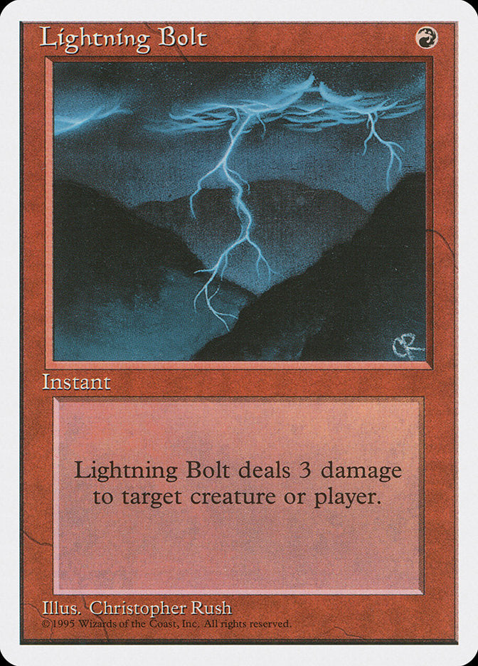 Lightning Bolt [Fourth Edition] | Yard's Games Ltd