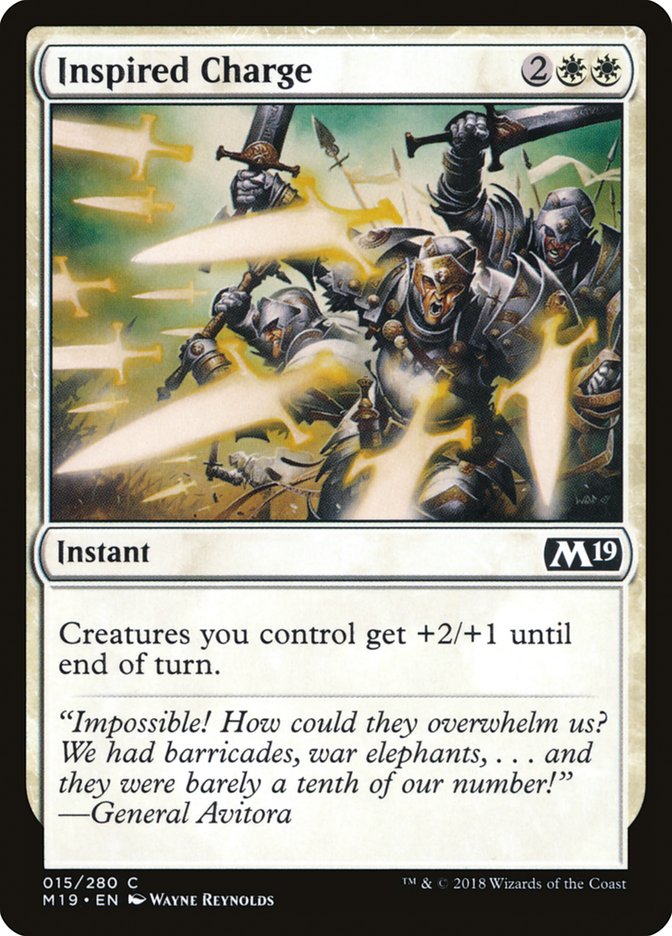 Inspired Charge [Core Set 2019] | Yard's Games Ltd