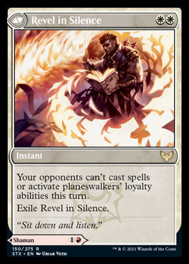 Flamescroll Celebrant // Revel in Silence [Strixhaven: School of Mages] | Yard's Games Ltd