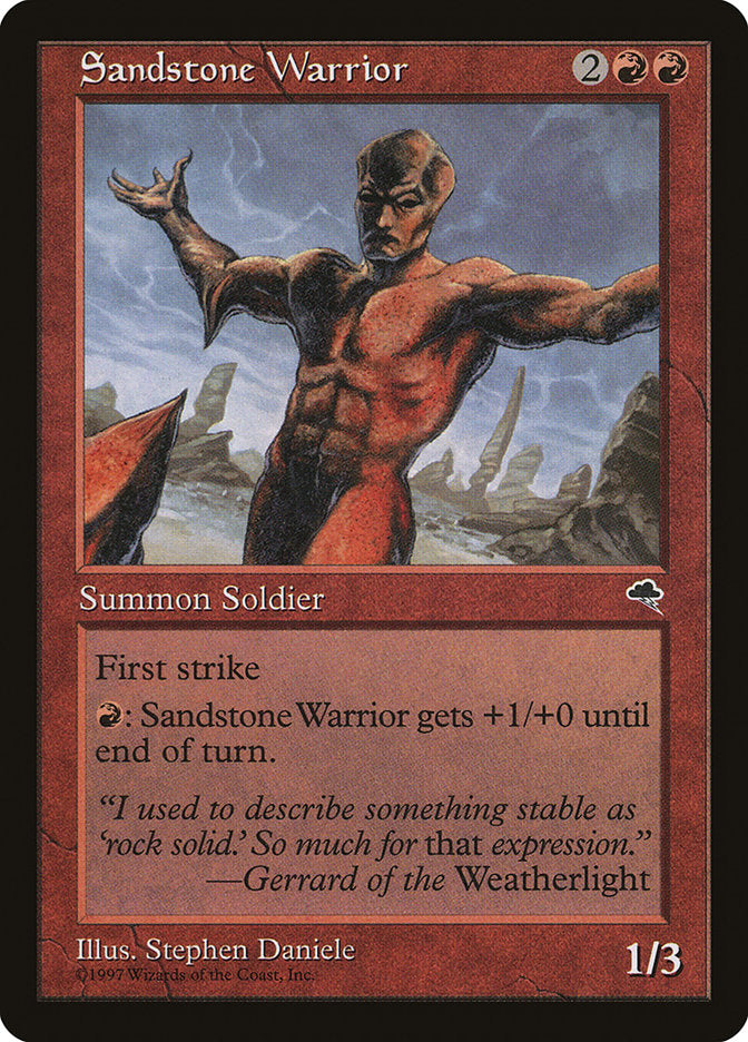 Sandstone Warrior [Tempest] | Yard's Games Ltd