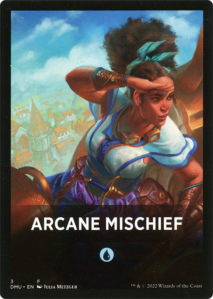 Arcane Mischief Theme Card [Dominaria United Tokens] | Yard's Games Ltd