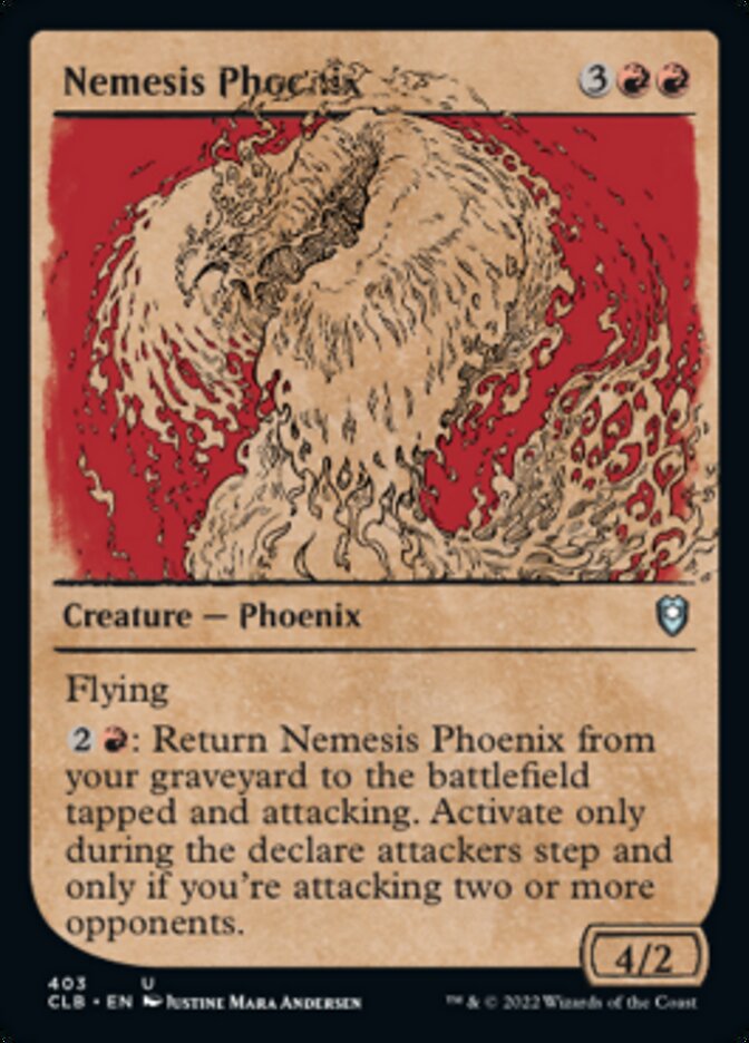 Nemesis Phoenix (Showcase) [Commander Legends: Battle for Baldur's Gate] | Yard's Games Ltd
