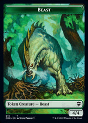 Beast (18) // Beast (19) Double-Sided Token [Commander Legends Tokens] | Yard's Games Ltd