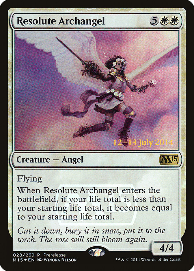 Resolute Archangel [Magic 2015 Prerelease Promos] | Yard's Games Ltd