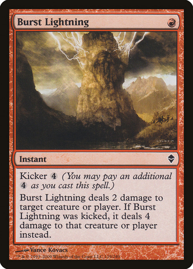 Burst Lightning [Zendikar] | Yard's Games Ltd