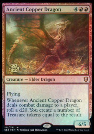 Ancient Copper Dragon [Commander Legends: Battle for Baldur's Gate Prerelease Promos] | Yard's Games Ltd