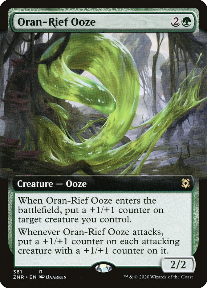 Oran-Rief Ooze (Extended Art) [Zendikar Rising] | Yard's Games Ltd
