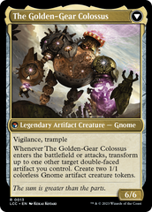 Tetzin, Gnome Champion // The Golden-Gear Colossus [The Lost Caverns of Ixalan Commander] | Yard's Games Ltd