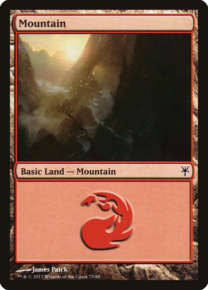 Mountain (75) [Duel Decks: Sorin vs. Tibalt] | Yard's Games Ltd