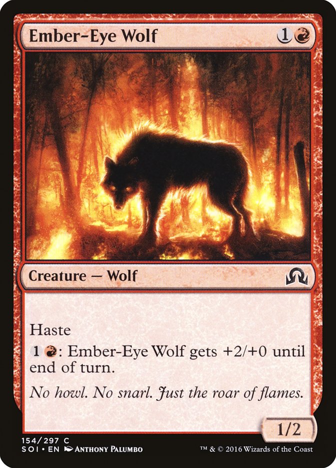 Ember-Eye Wolf [Shadows over Innistrad] | Yard's Games Ltd