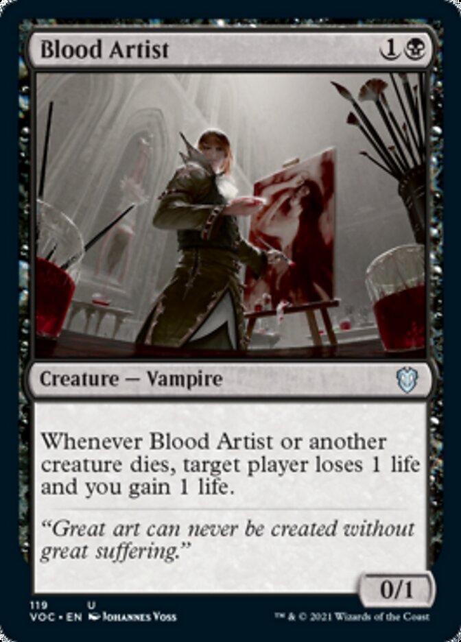 Blood Artist [Innistrad: Crimson Vow Commander] | Yard's Games Ltd