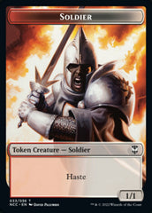 Soldier (33) // Devil Double-Sided Token [Streets of New Capenna Commander Tokens] | Yard's Games Ltd