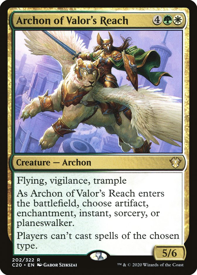 Archon of Valor's Reach [Commander 2020] | Yard's Games Ltd