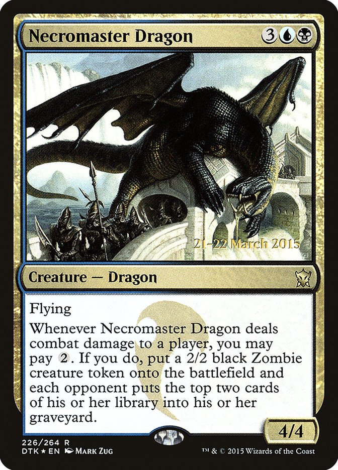 Necromaster Dragon [Dragons of Tarkir Prerelease Promos] | Yard's Games Ltd