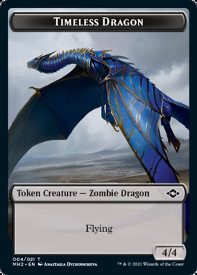 Timeless Dragon Token [Modern Horizons 2 Tokens] | Yard's Games Ltd