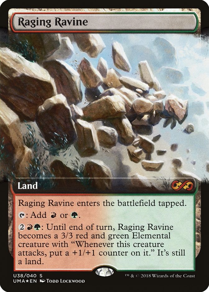 Raging Ravine (Topper) [Ultimate Masters Box Topper] | Yard's Games Ltd