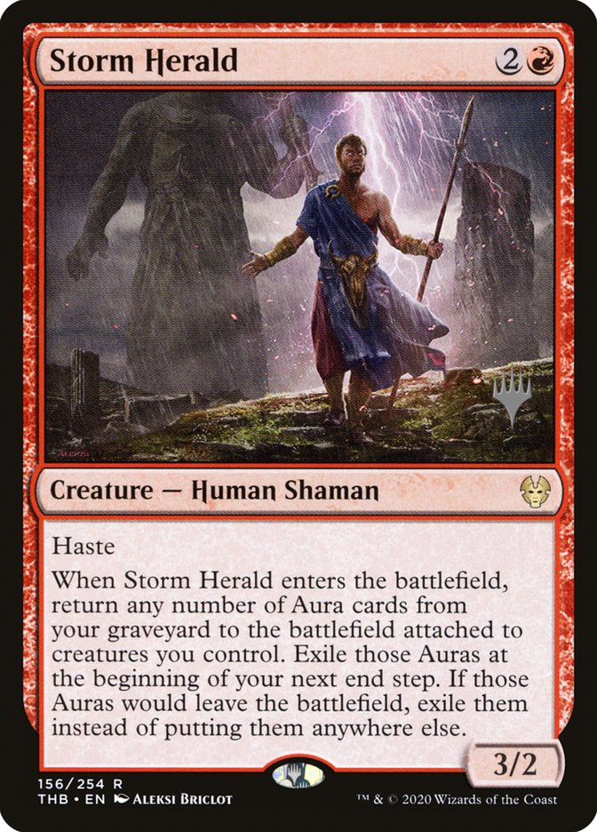 Storm Herald (Promo Pack) [Theros Beyond Death Promos] | Yard's Games Ltd