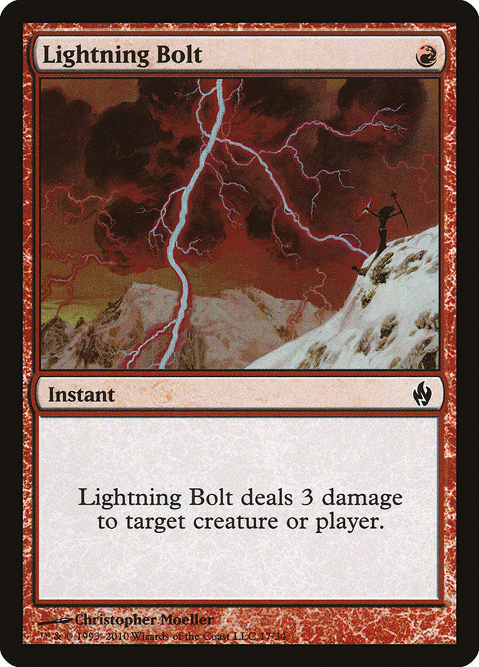Lightning Bolt [Premium Deck Series: Fire and Lightning] | Yard's Games Ltd