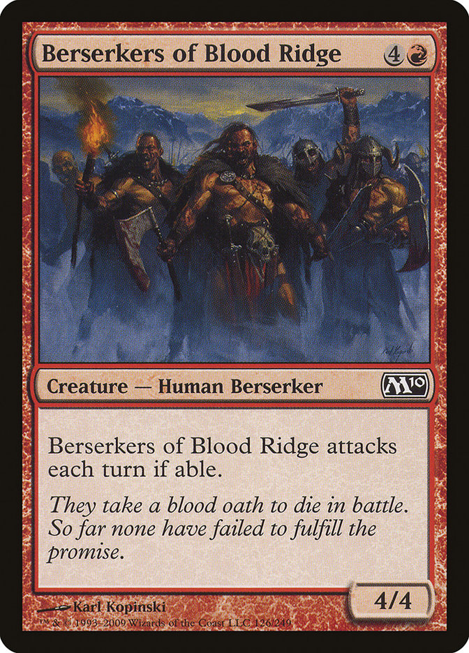 Berserkers of Blood Ridge [Magic 2010] | Yard's Games Ltd