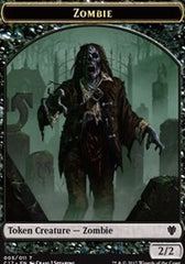 Zombie // Gold Double-Sided Token [Commander 2017 Tokens] | Yard's Games Ltd