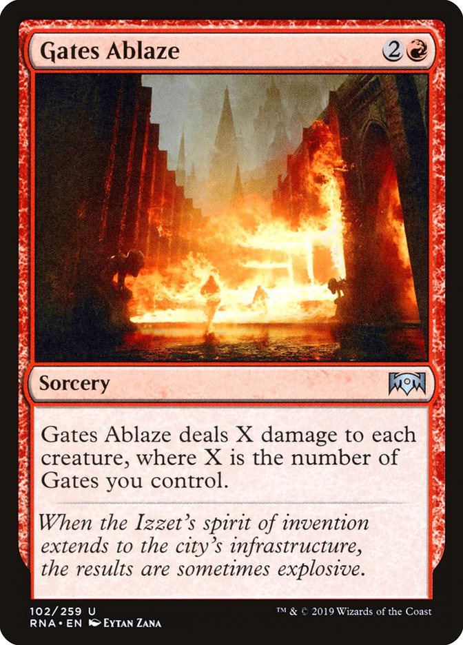 Gates Ablaze [Ravnica Allegiance] | Yard's Games Ltd
