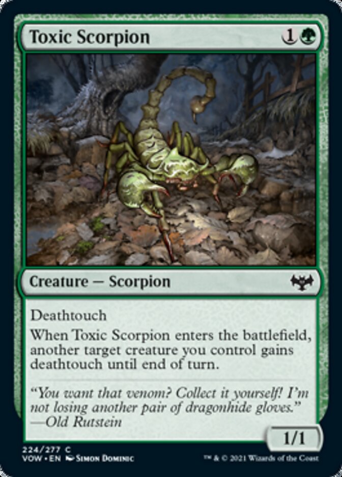 Toxic Scorpion [Innistrad: Crimson Vow] | Yard's Games Ltd