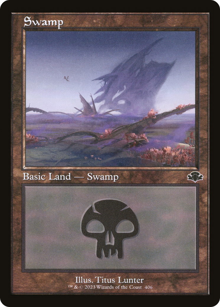 Swamp (406) (Retro) [Dominaria Remastered] | Yard's Games Ltd