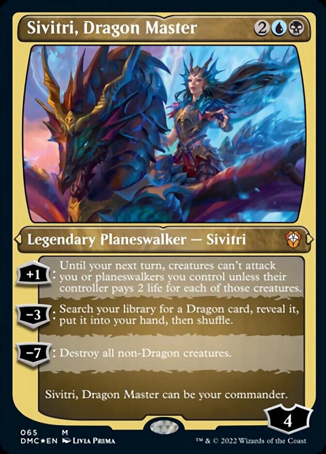 Sivitri, Dragon Master (Foil Etched) [Dominaria United Commander] | Yard's Games Ltd