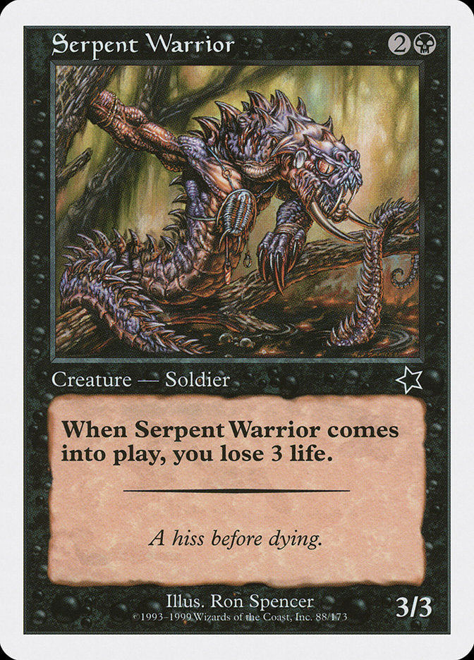 Serpent Warrior [Starter 1999] | Yard's Games Ltd