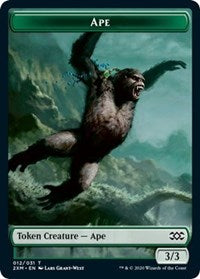 Ape // Beast Double-Sided Token [Double Masters Tokens] | Yard's Games Ltd