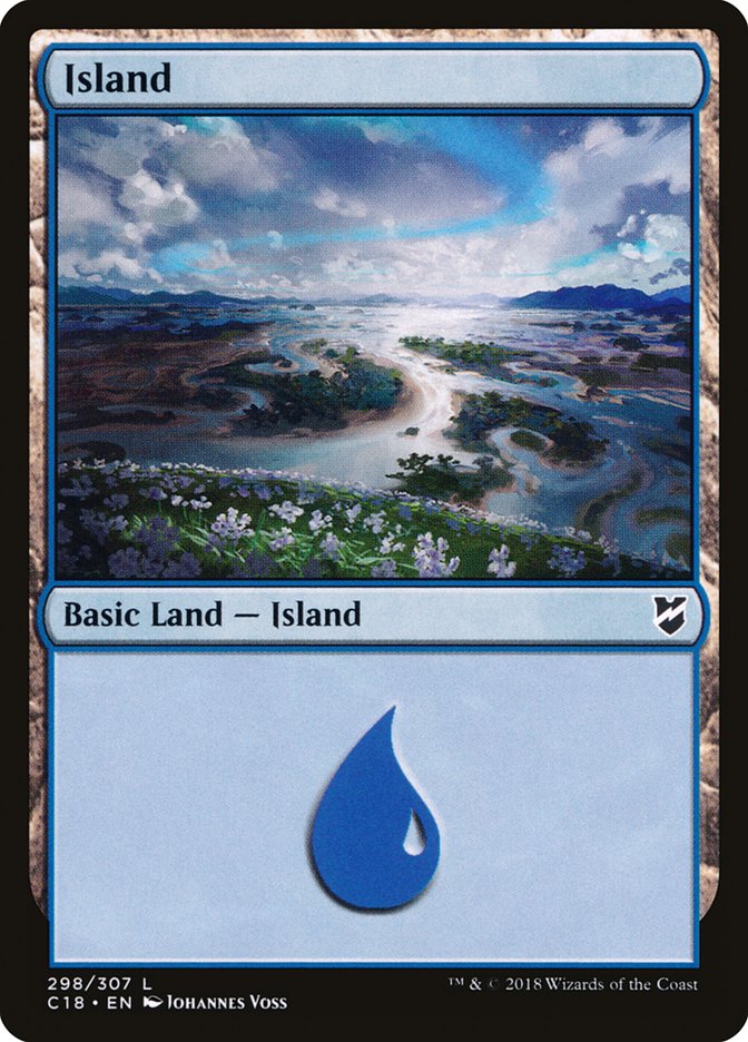 Island (298) [Commander 2018] | Yard's Games Ltd