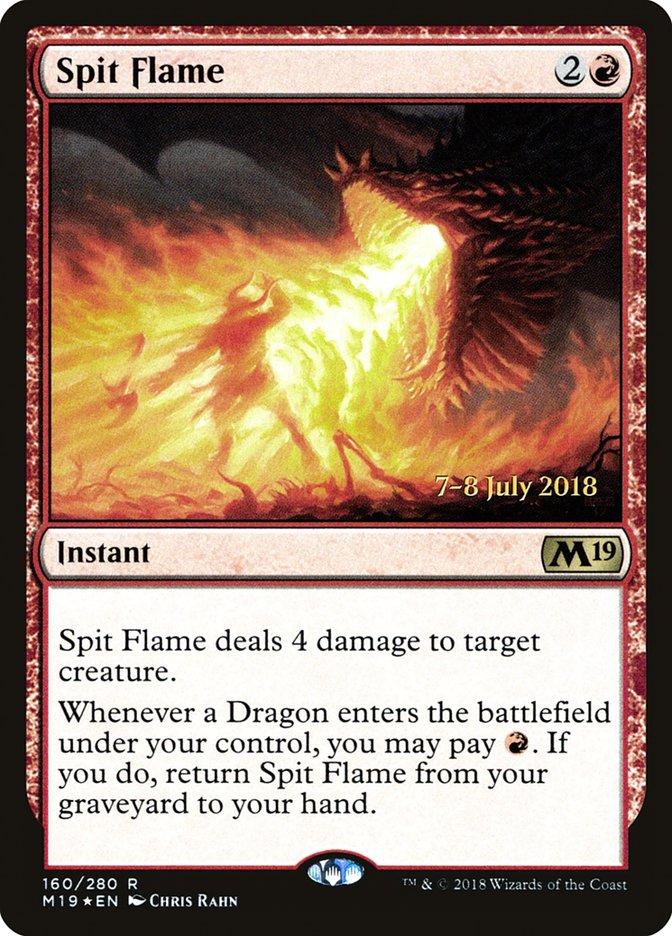 Spit Flame [Core Set 2019 Prerelease Promos] | Yard's Games Ltd