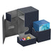 ultimate guard flip n tray 80 xenoskin blue premium deck box case