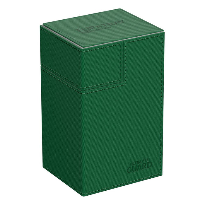 ultimate guard flip n tray 80 xenoskin green premium deck box case