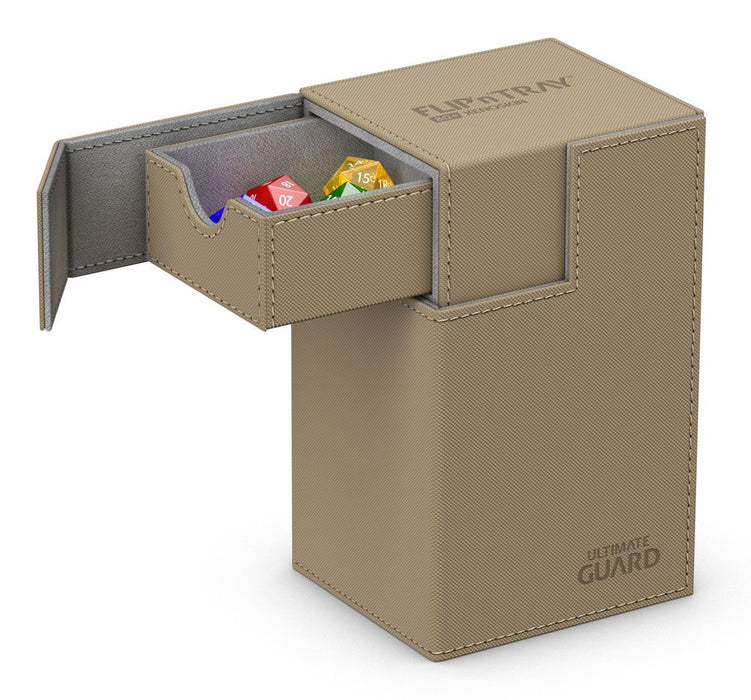 Ultimate Guard flip n tray 80 xenoskin sand premium deck box case