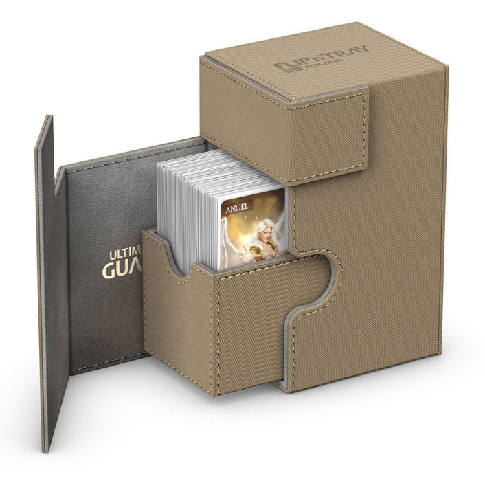 Ultimate Guard flip n tray 80 xenoskin sand premium deck box case