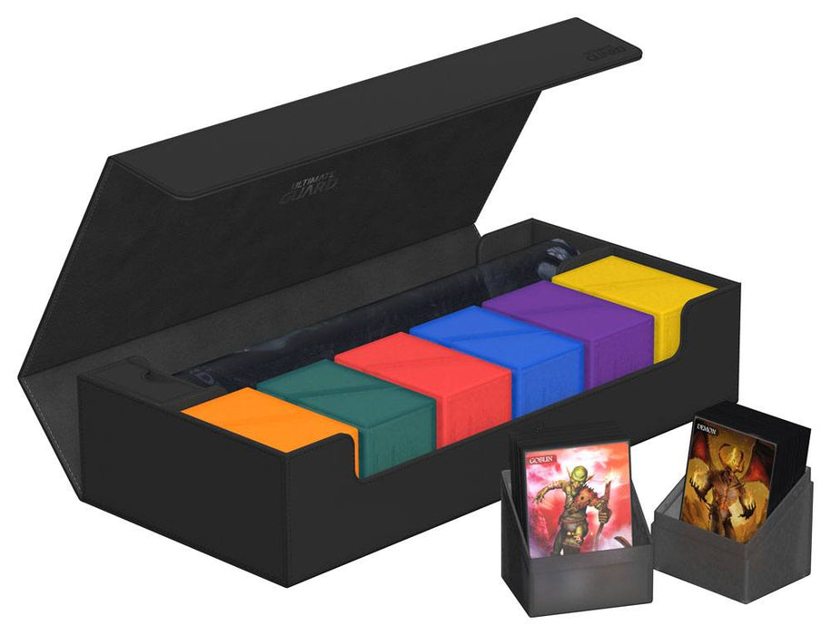 ultimate guard treasurehive 550 xenoskin black deck box card case