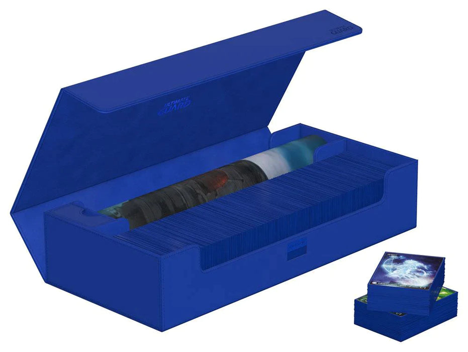 ultimate guard treasurehive 550 xenoskin blue deck box card case